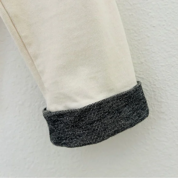 Minimalist French Girl Barn Jacket Coat Feminine Black Cream Size Small - Picture 7 of 11